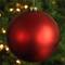 8" Red Shatterproof Matte Commercial Christmas Ball Ornament